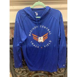 Madison Central track and field lightweight hoodie, size women’s medium